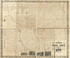 20" x 24" 1855 Map Of Stark County Ohio