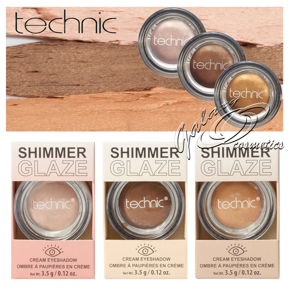 Technic Shimmer Glaze Cream Eyeshadow Pot Metallic Finish