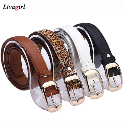 Nuevo 2019 Fashion Belt Cinturones Mujer Ladies Faux Leather Gold Pin Metal eBay
