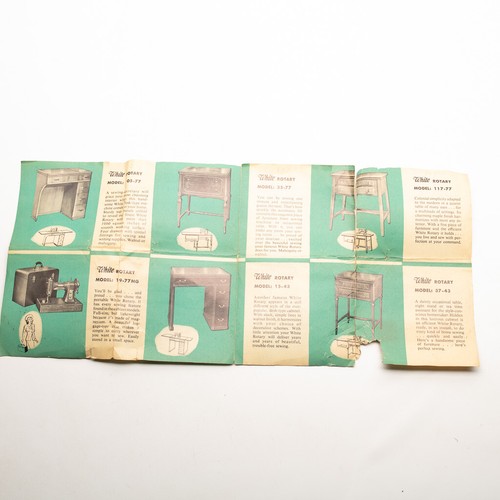 Vintage White Rotary Electric Sewing Machine Brochure Rare - Picture 3 of 8