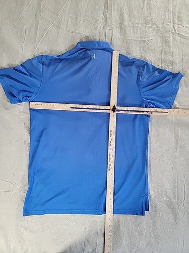 Johnnie-O Herren M Poloshirt Blau Stretch Performance Golf Preppy Leicht - Bild 8 von 11