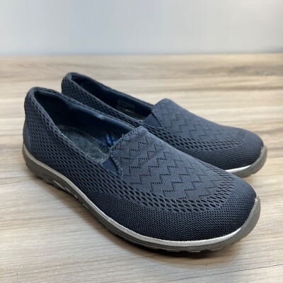 Skechers Womens Reggae Fest-Willows Navy Blue Casual Shoes Flats Size  49244