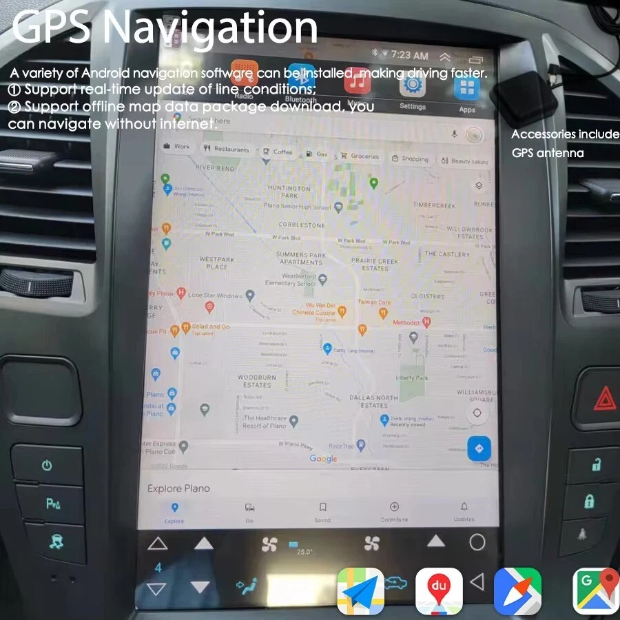 Radio de coche para Opel Insignia 2008-2013 Android 13 navegación GPS automática 12,8" Foto 3 de 4