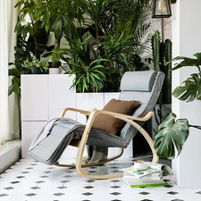 Relaxstuhl Schaukelstuhl Schwingsessel 5-Fach verstellbares Ruhesessel LYY010G01