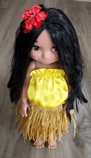 It’s a Small World Hawaii Doll Disney Animator 16” Singing (works)