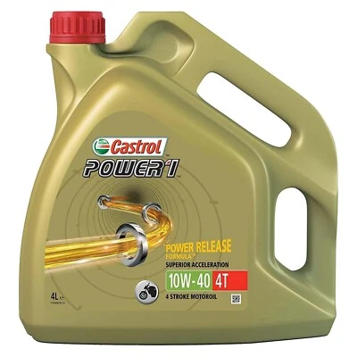4 Litri Olio Motore Castrol Power 1 4T 10W40