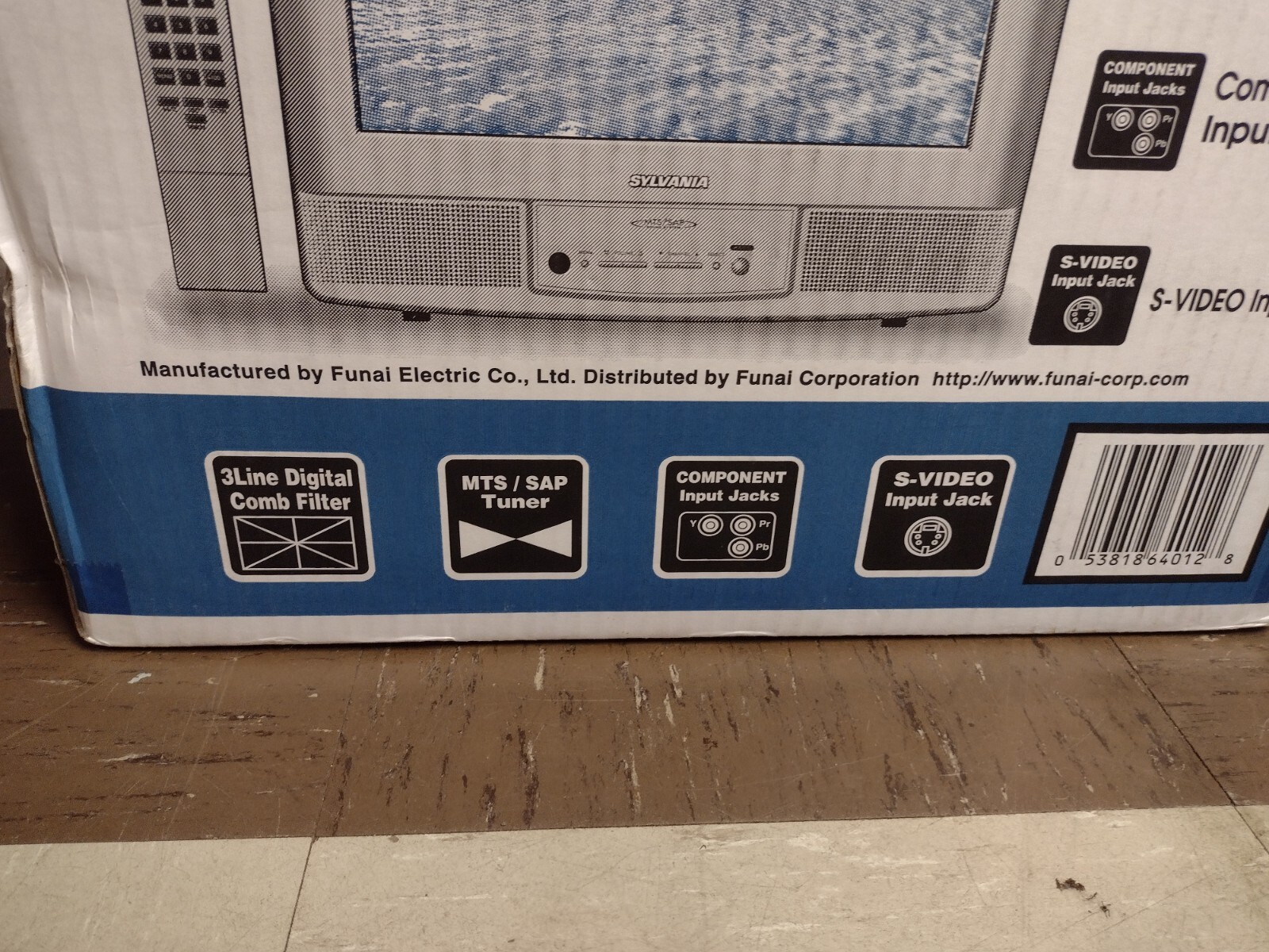 15" Sylvania 4:3 Square 480p LCD TV w/ Remote  S-Video RCA 6615LF4 Retro Gaming