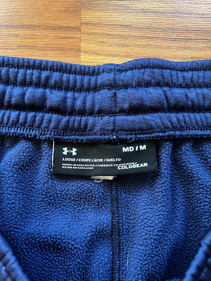 Under Armour Men’s Blue Storm Fleece Lined Loose Coldgear Sweatpants