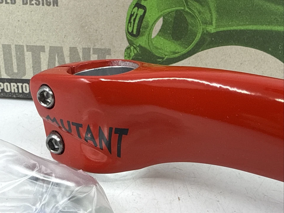 NOS 3T Red MUTANT Stem 1" or 1-1/8" 25.8mm Clamp 140mm Length - Image 2 of 4