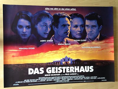Das Geisterhaus Kinoplakat Pister A0, 84x119cm, Quer, Winona Ryder, Meryl Streep