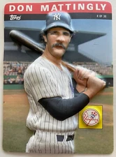 1985 Don Mattingly TOPPS 3D Relief Card New York Yankees #8 of 30