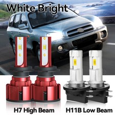 PARA HYUNDAI Santa Fe 2009-2013 H7 H11B Faro LED Luz Alta Baja Combo Bombillas