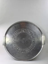 Arthur Armour Zodiac Tray Hand Hammered Anodized Aluminum Platter