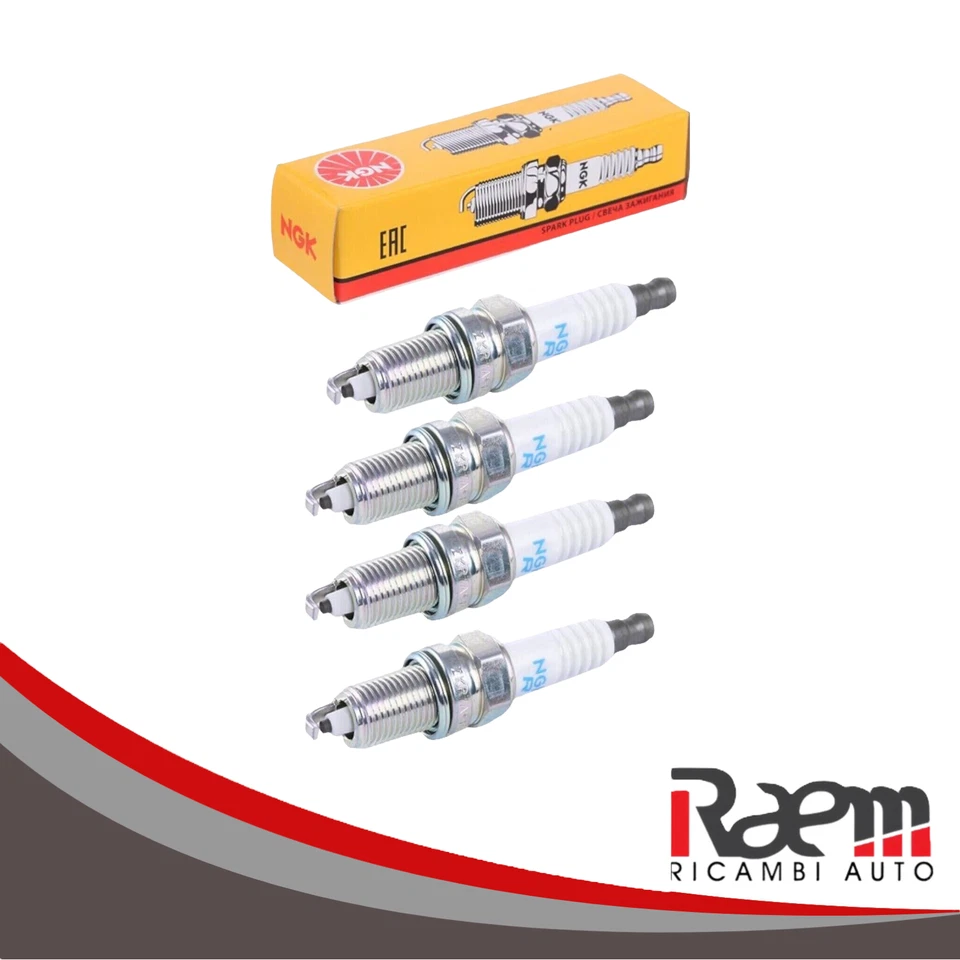 NGK Kit 4 Candele BCPR6ES FIRE FIAT Seicento Panda Uno Cinquecento Punto (2330) - Bild 4 von 4