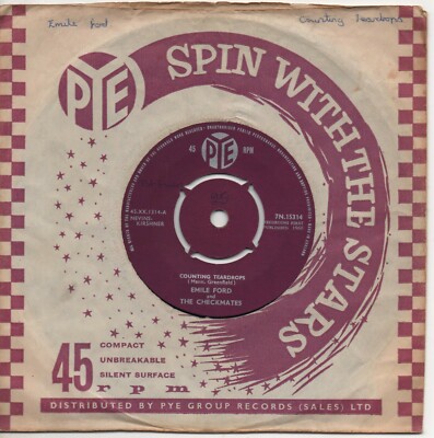 EMILE FORD and THE CHECKMATES counting teardrops*white christmas 1960 UK PYE 7''