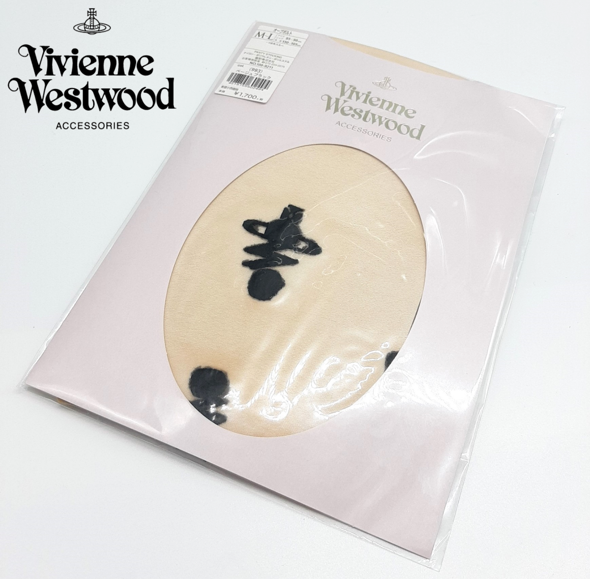 Vivienne Westwood Pantyhose New Tights orb bolt beige Size M