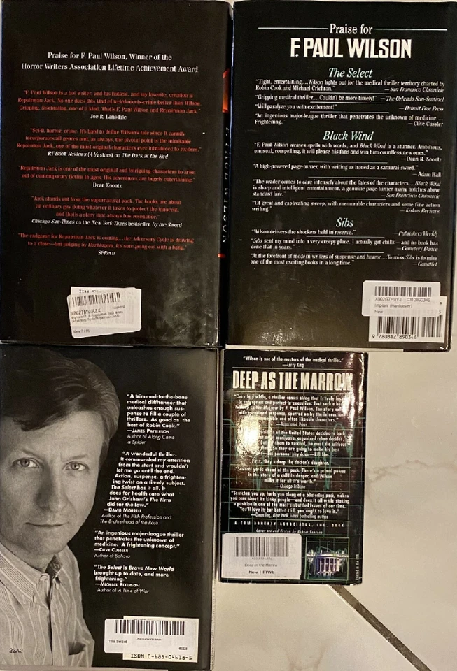 4 F. Paul Wilson Novels Nightworld The Select Implant Deep As The Marrow Used - Image 2 of 2