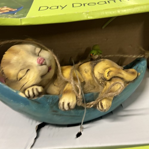 RITE AID Home And Garden DAY DREAM FIGURINE (2016) Cat In Hammock Sleeping - Picture 2 of 19