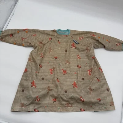 Bibado Overall Entwöhnungslatz Fuchsmuster Langarm Futterschürze Größe 8 - Bild 1 von 4