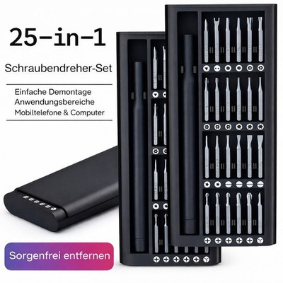 Schraubendreher Set 24 in 1 Bits Feinmechaniker Präzision Werkzeug Magnetisch