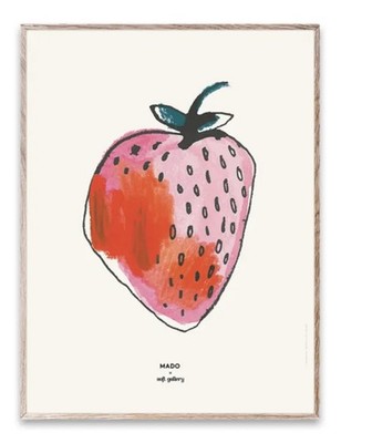 Erdbeere von Kitt Stuart Schwenn für Soft Gallery 30 x 40 Brandneu