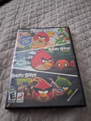 Rovio Angry Birds/Seasons/Space PC CD-ROM NTSC-U/C 3 Games Free Poster Included