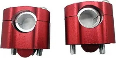 7/8'' to 1 1/8'' HandleBar Risers Mount Clamps Risers Adaptor for Dir Color: RED