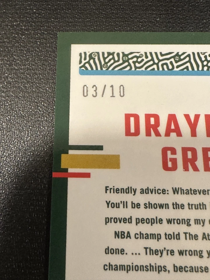 2023-24 Panini Donruss Optic Draymond Green Gold Disco Prizm 3/10 Foto 2 de 3