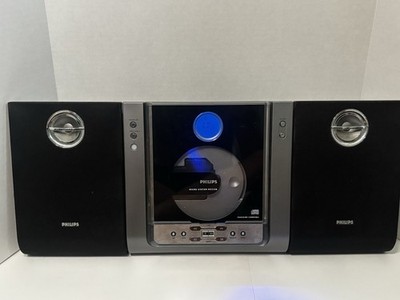 PHILIPS MC235B MICRO SYSTEM STEREO CD AM/FM W/SPEAKERS  TESTED See DESCRIPTION