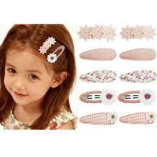 Tinsparkwin 10 packs baby hair clips pink