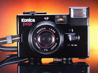 Konica Pop Compact Camera W/ Hexanon F4 36mm #4091635