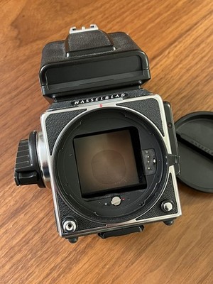 Hasselblad 203FE Film Camera Body Chrome w/PM5 Acute-Matte D