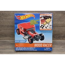 NEW Hot Wheels Wood Racers Bone Shaker car Build your own racer