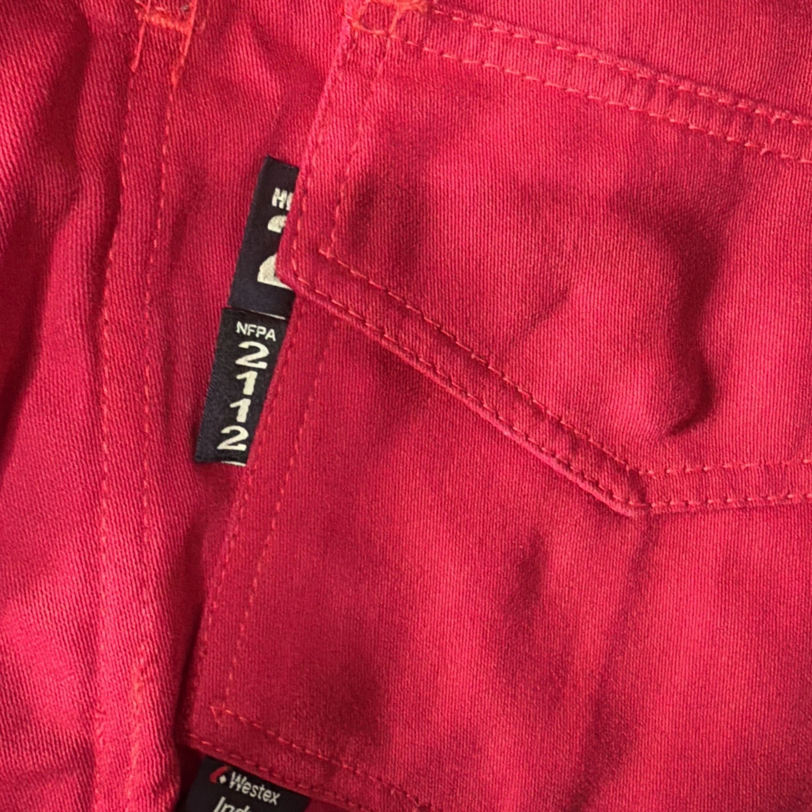 Neese Indura Westex Wear HRC2 FR Shirt Size Medium 38/40 Red Coveralls image 7