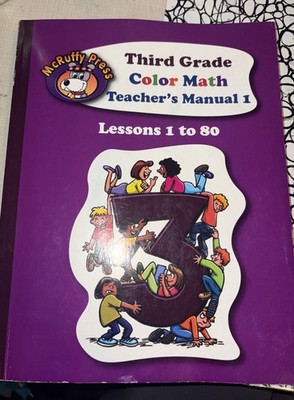 McRuffy Press Third Grade Color Math Teachers Manual Lessons 1-80