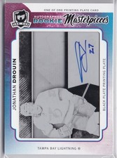 2013-14 13-14 UD The Cup Rookie Masterpieces Auto Jonathan Drouin RC 1/1