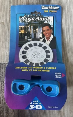 SEALED! ELVIS PRESLEY'S GRACELAND SET 1 View-Master 3D Viewer & 3 Reels Pack