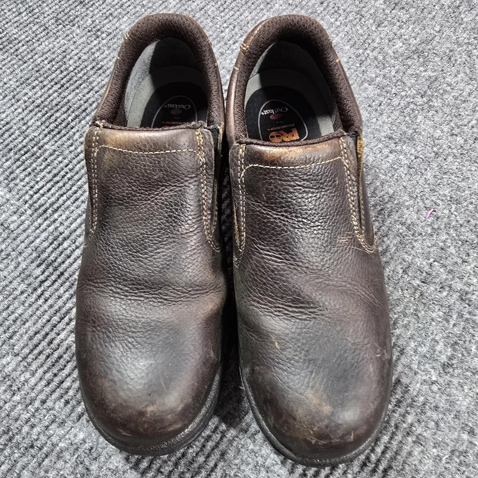 Timberland PRO Titan Zapatos de Puntera de Seguridad para Hombres Talla 9 Marrón Sin Cordones Trabajo 53534 Foto 3 de 4