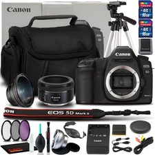 Canon EOS-5D Mark II DSLR Camera with 50mm II Lens Intl Model with Wide Angel