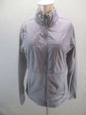 Columbia Size S Womens Gray Fleece Long Sleeve Full Zip Activewear Jacket 027