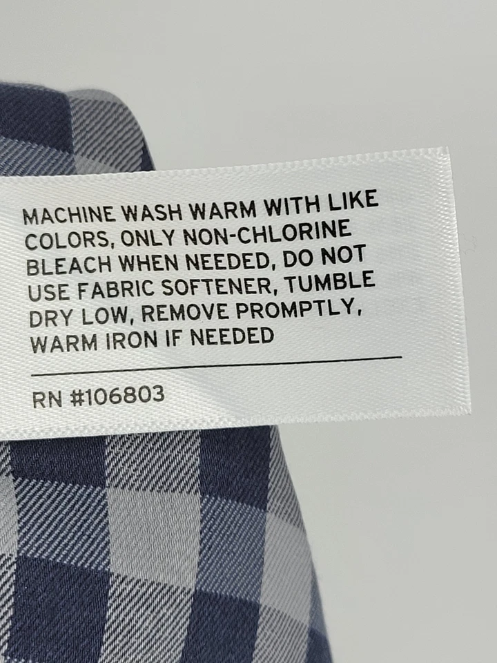 Duluth Shirt Mens 2XL Blue Gray Plaid Untucked Length Button Up Performance - Image 4 of 4