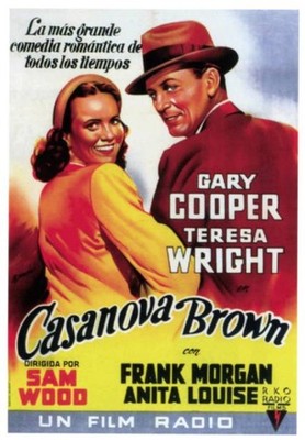 Historic Casanova Brown 1944 Movie Advertising Postcard