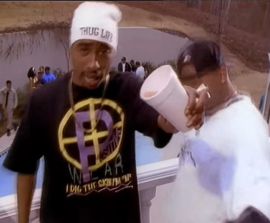 Chaqueta Universitaria De Colección Positive Wear Cuero XL 2XL Púrpura Negra Lana 2Pac Kani Foto 4 de 4