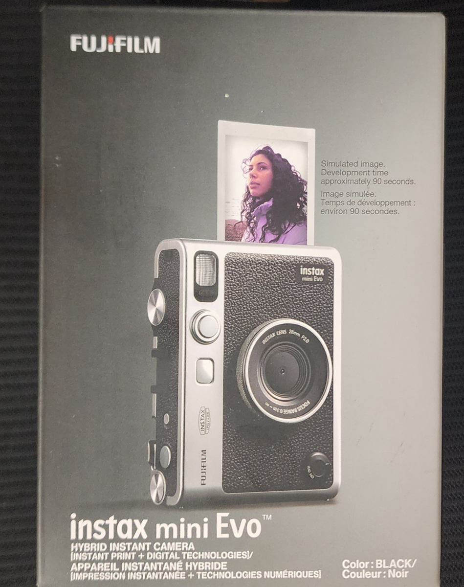 Fujifilm instax mini Evo Hybrid Instant Camera - Black for