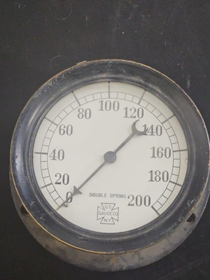#ad #ad US Gauge Supergauge Doble Spring 200# PRESSURE GAGE Steampunk Garage Decor $22.00
