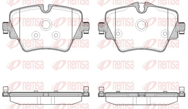 Bremsbelagsatz Scheibenbremse Remsa 1625.08 FüR Mini BMW X1 F48 2Er Tourer F46-image