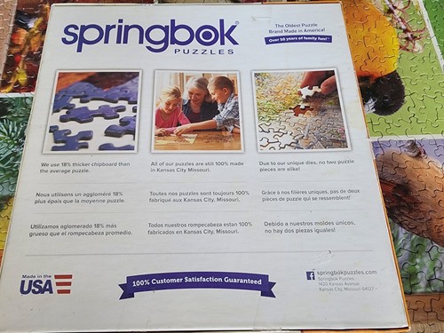 Springbok's 1000 Piece Jigsaw Puzzle Songbirds - Made in USA Complete - Picture 9 of 9