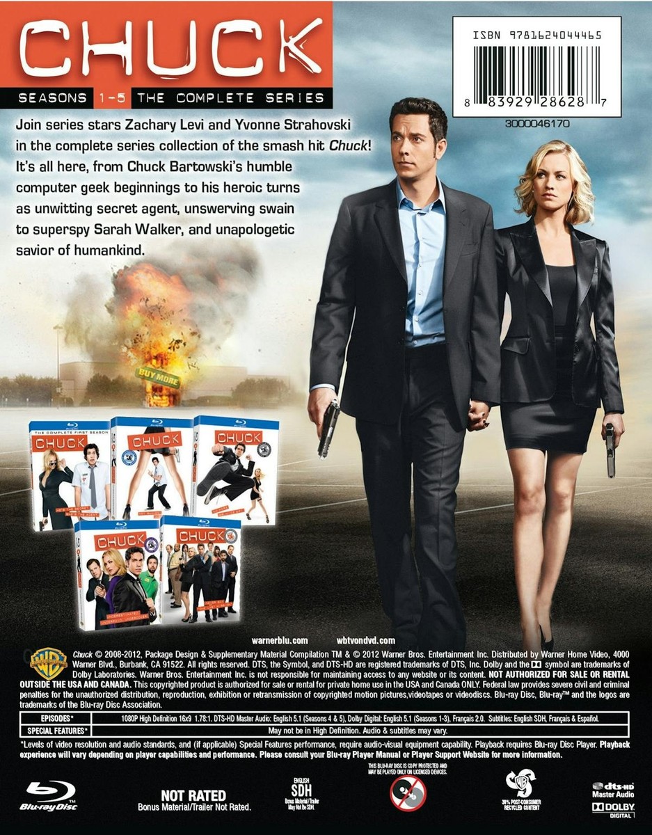 Chuck: Seasons 1-5: the Complete Series (Blu-ray) for sale