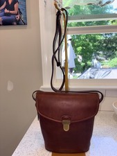 Vintage Coach Burgundy Jackson Bucket Rare