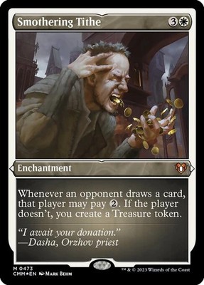 Smothering Tithe - Foil Etched CM NM MTG